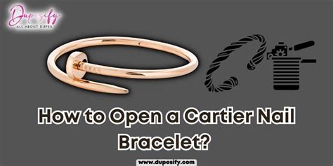 how to open cartier nail bracelet|cartier nail bracelet iced out.